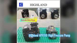 Solution de récolte de la pompe à piston axial Highland HPV110 42MPa