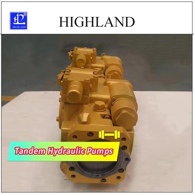 Pompe hydraulique tandem avec des modes de contrôle multiples et concevoir en fonction du client