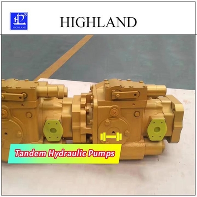Pompe hydraulique tandem avec des modes de contrôle multiples et concevoir en fonction du client