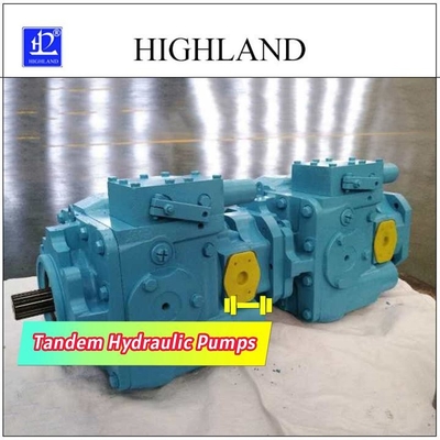 Pompe hydraulique tandem avec des modes de contrôle multiples et concevoir en fonction du client
