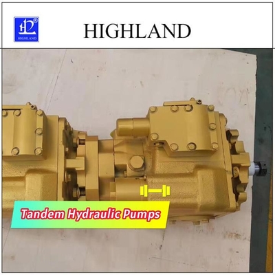 Pompes hydrauliques en tandem avec structure de plaque de coupe pour une utilisation industrielle