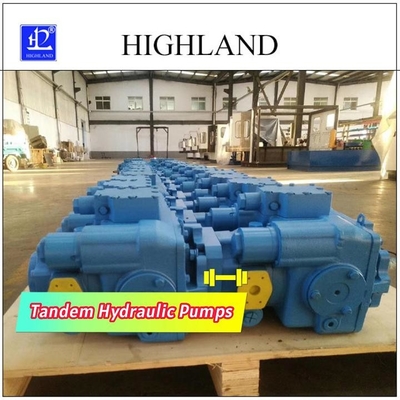Pompes hydrauliques en tandem avec structure de plaque de coupe pour une utilisation industrielle