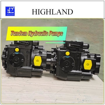 Pompes hydrauliques tandem de conception personnalisée pour une large gamme de déplacements