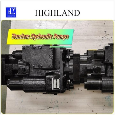 Pompes hydrauliques tandem de conception personnalisée pour une large gamme de déplacements