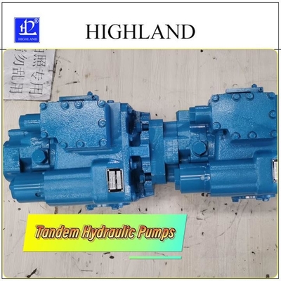 Pompes hydrauliques tandem à haute pression pour machines lourdes