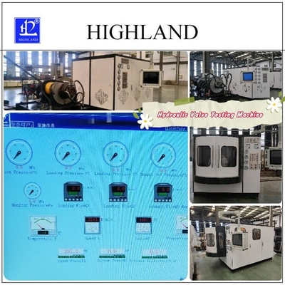 Banque d'essai de soupape hydraulique 35 Mpa Pression Aménagement modulaire Personnalisation personnalisée