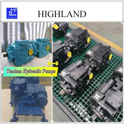 Pompes hydrauliques en tandem polyvalentes et fiables pour les machines lourdes