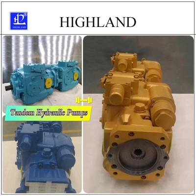 Pompes hydrauliques tandem de 110 cc/h pour machines agricoles