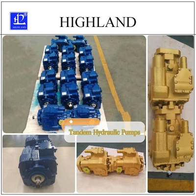 Pompes hydrauliques tandem à déplacement variable pour une pression de travail nominale de 35 Mpa