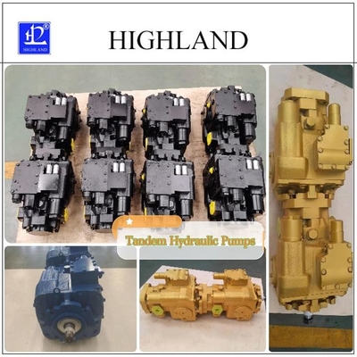 Pompes hydrauliques tandem à déplacement variable pour une pression de travail nominale de 35 Mpa