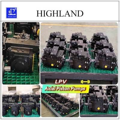 Pompes à pistons axiaux à déplacement variable avec structure à plaque d'étirement